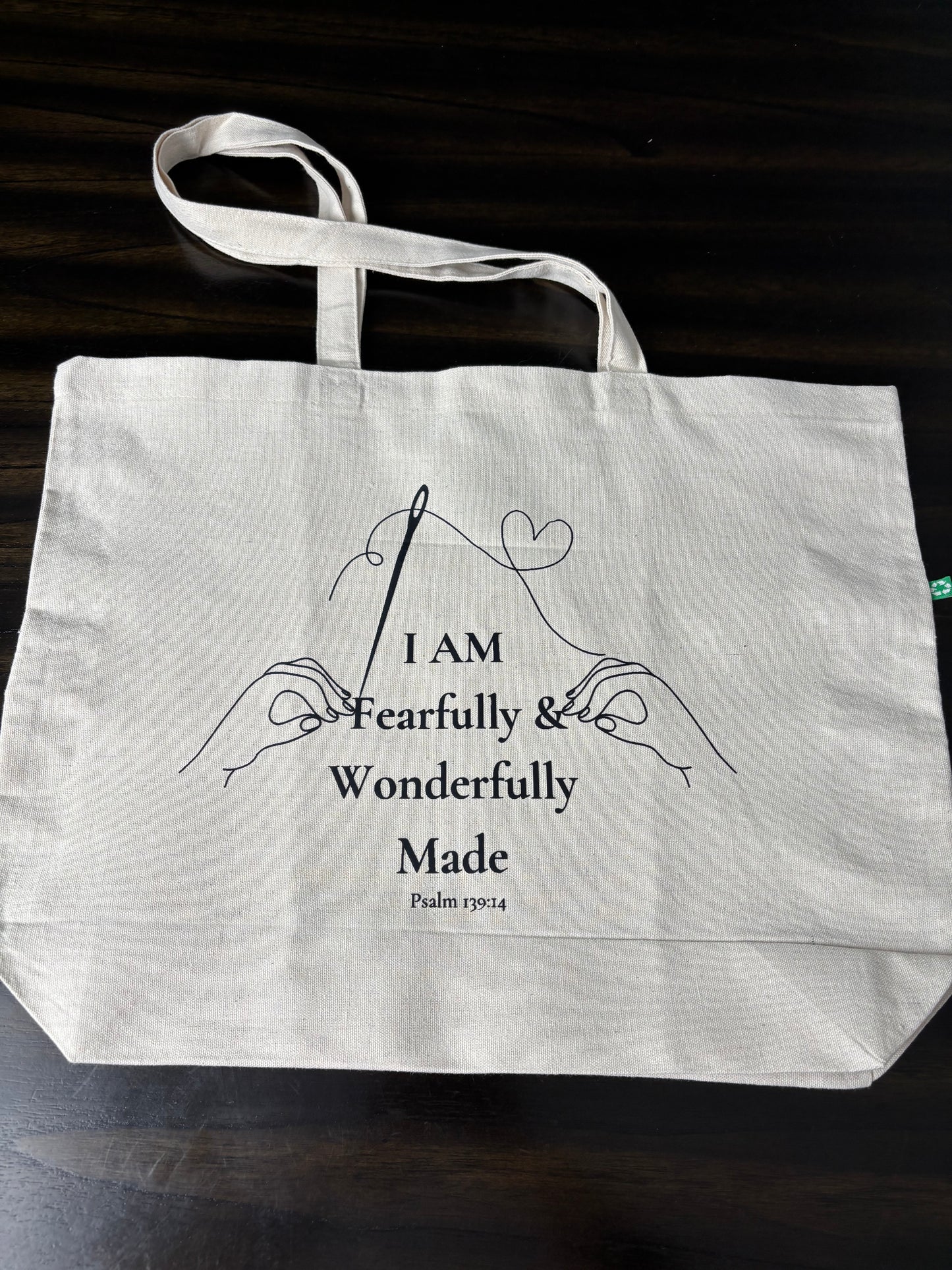 Fearfully, Flufffully, Wonderfully Made ~ Oversized Tote