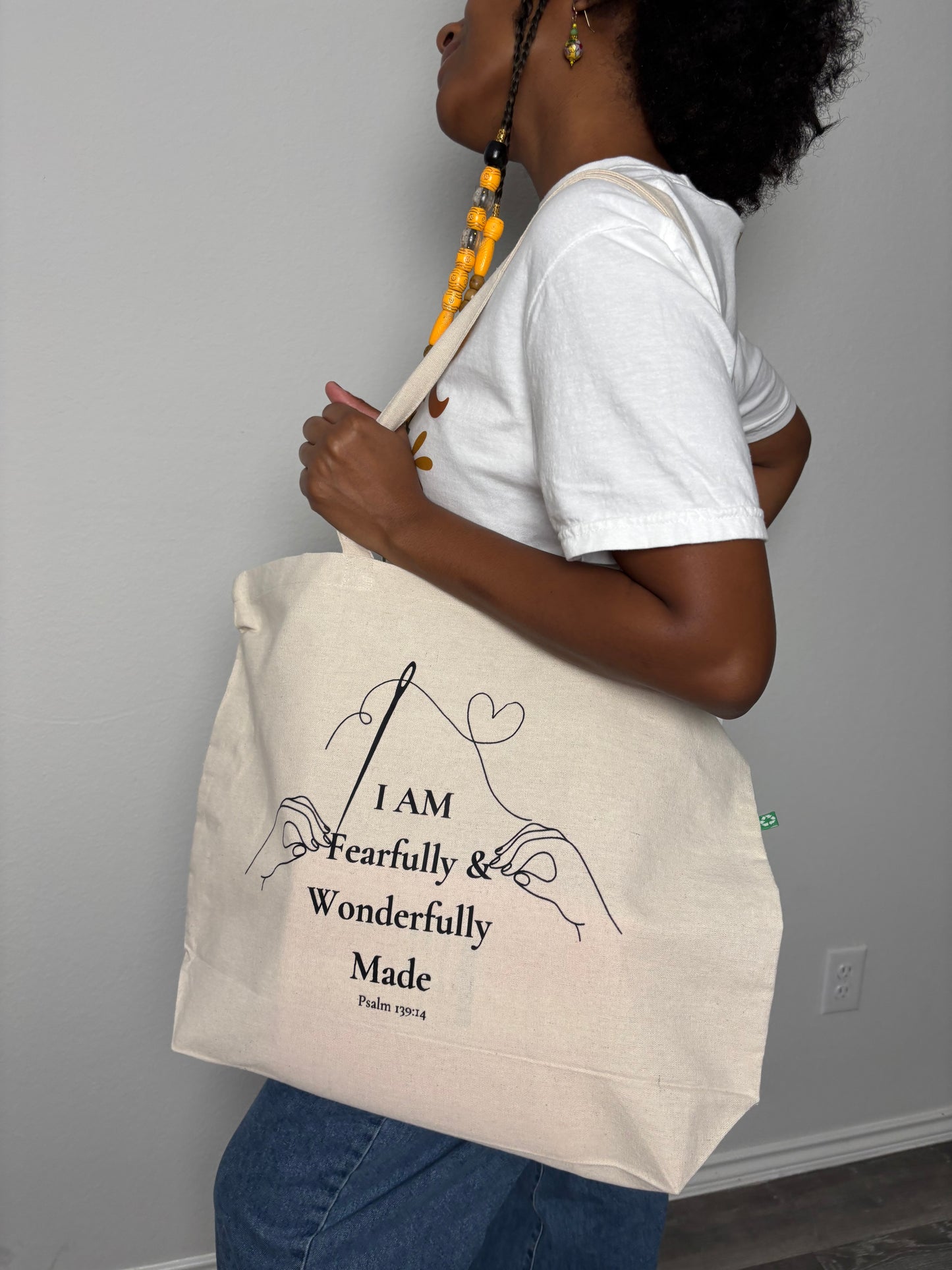 Fearfully, Flufffully, Wonderfully Made ~ Oversized Tote