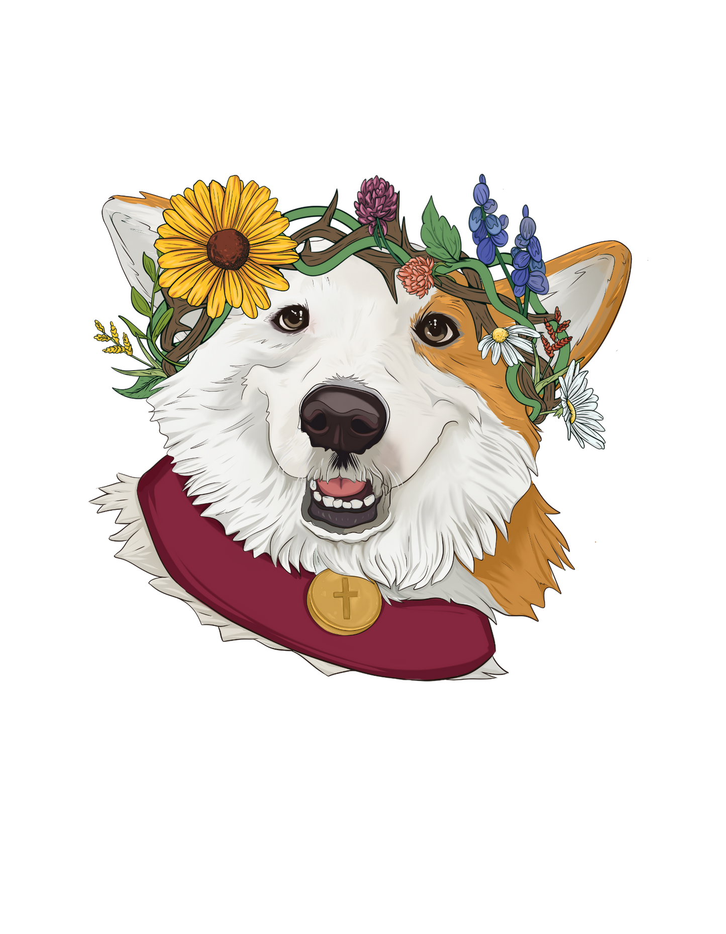Holy Corg Royal Joy ~ Oversized Tote