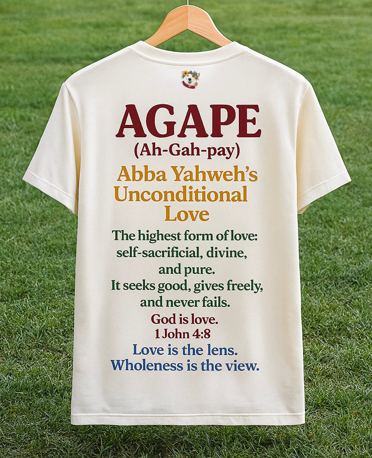 Agape Lens ~ Vintage Ivory Tee