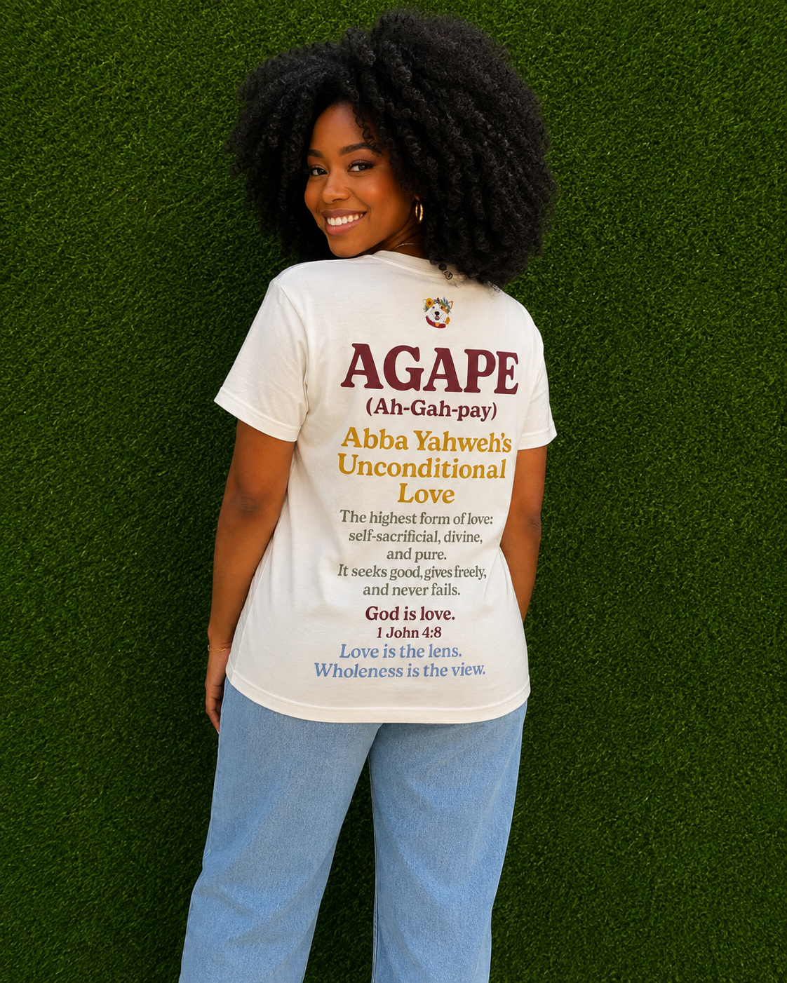 Agape Lens ~ Vintage White Tee
