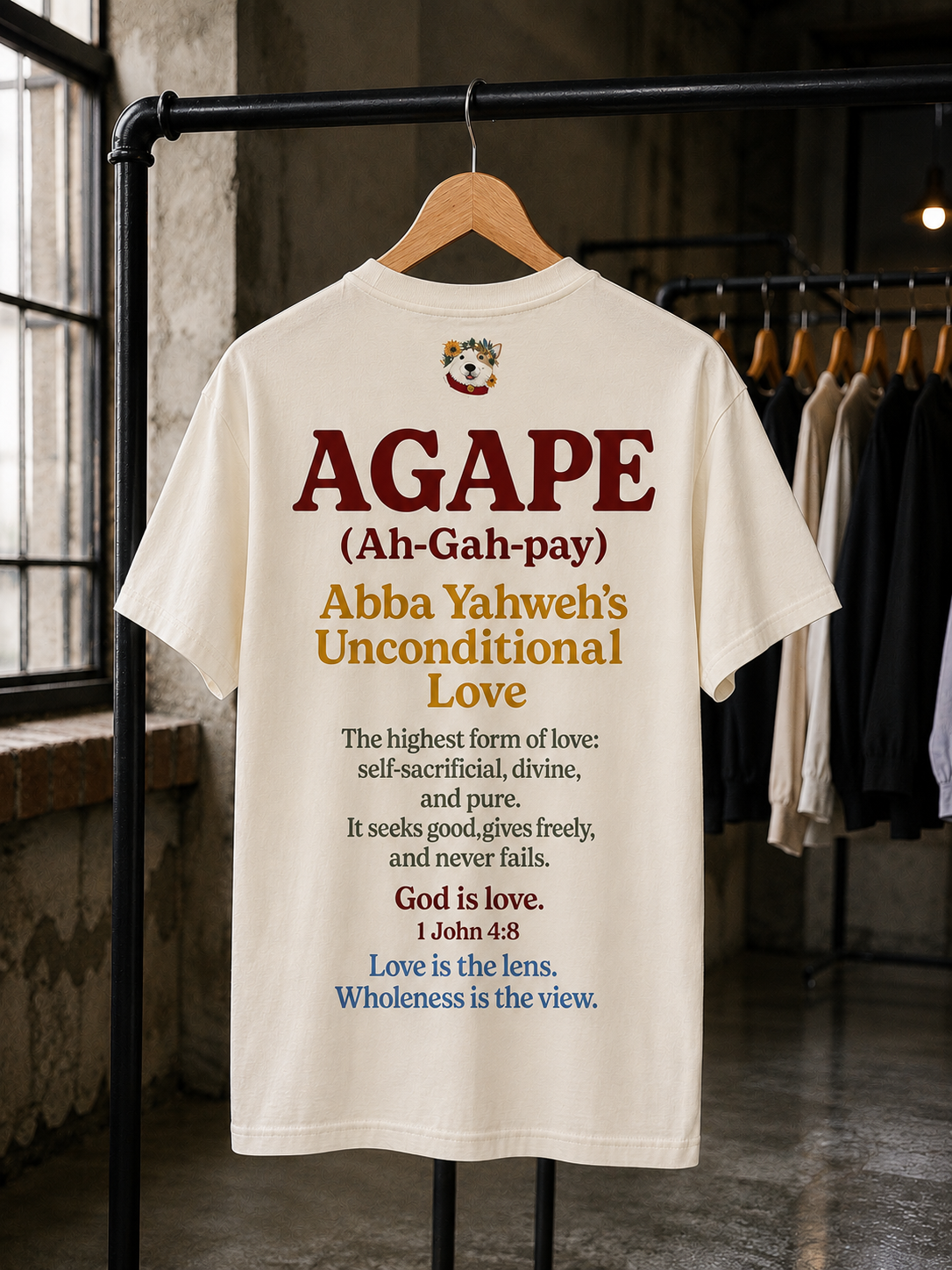 Agape Lens ~ Vintage Ivory Tee