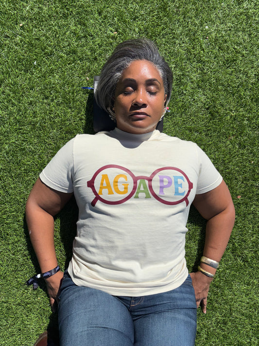 Agape Lens ~ Vintage White Tee
