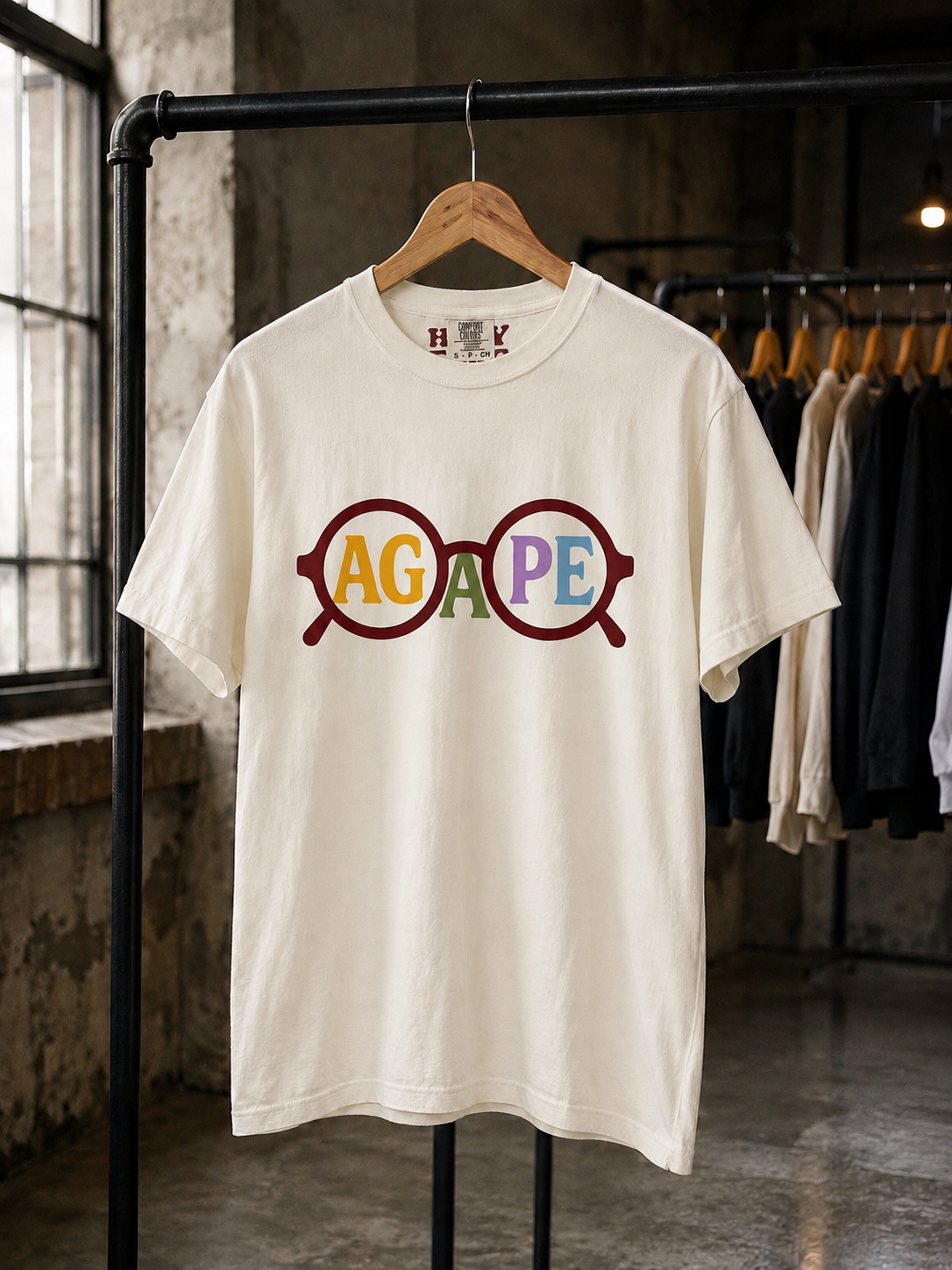 Agape Lens ~ Vintage Ivory Tee