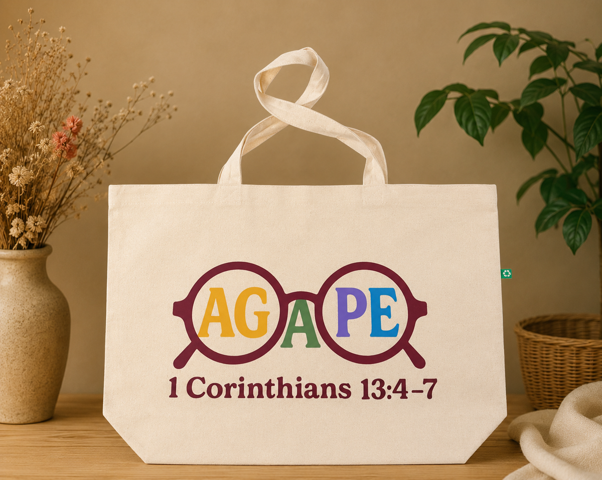 Agape Lens ~ Oversized Tote