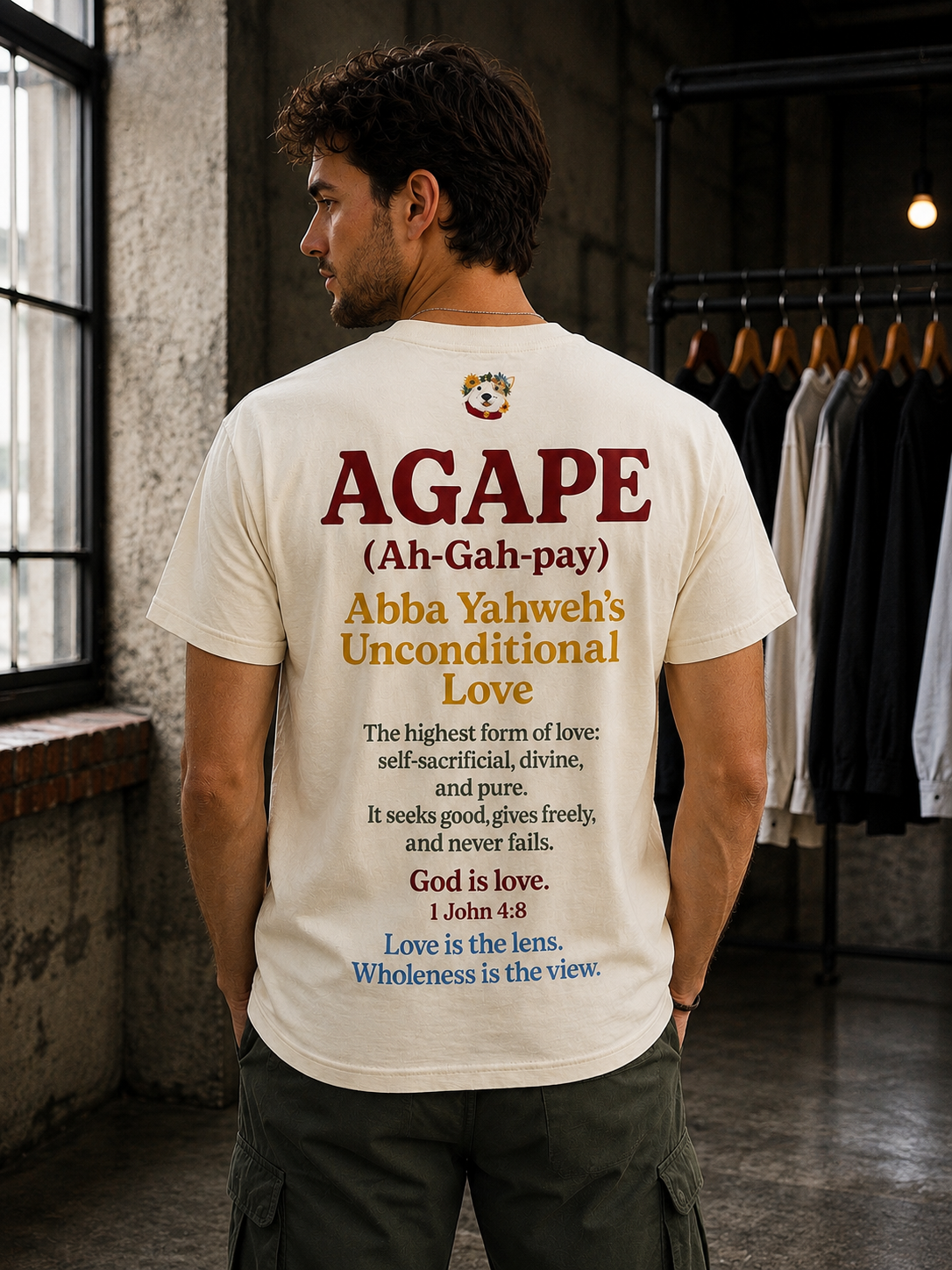Agape Lens ~ Vintage Ivory Tee