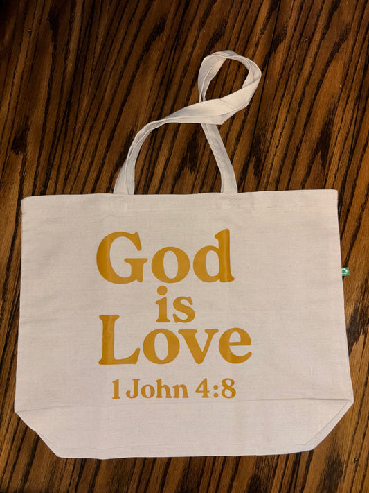 God is Love ~ Oversized Tote