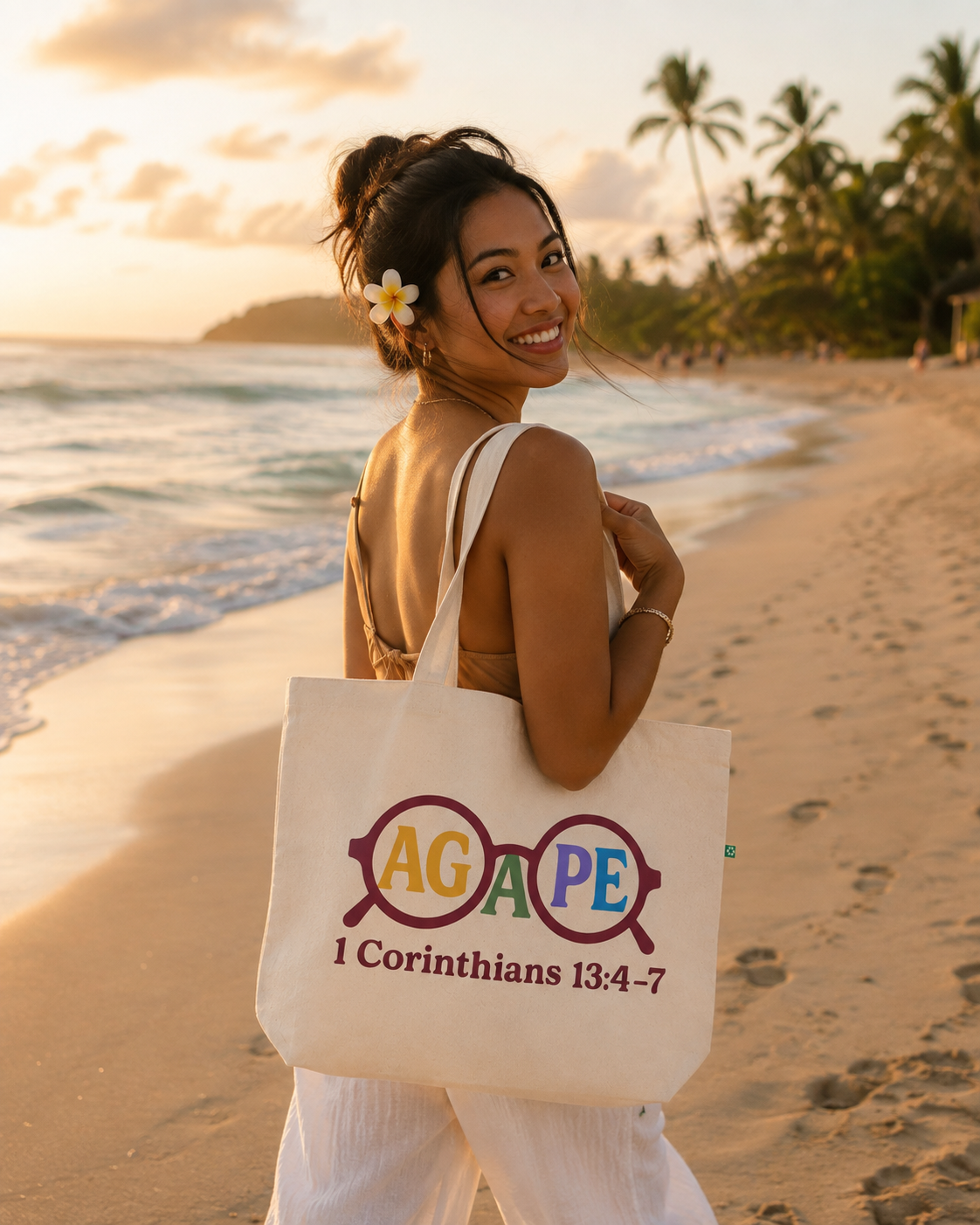 Agape Lens ~ Oversized Tote