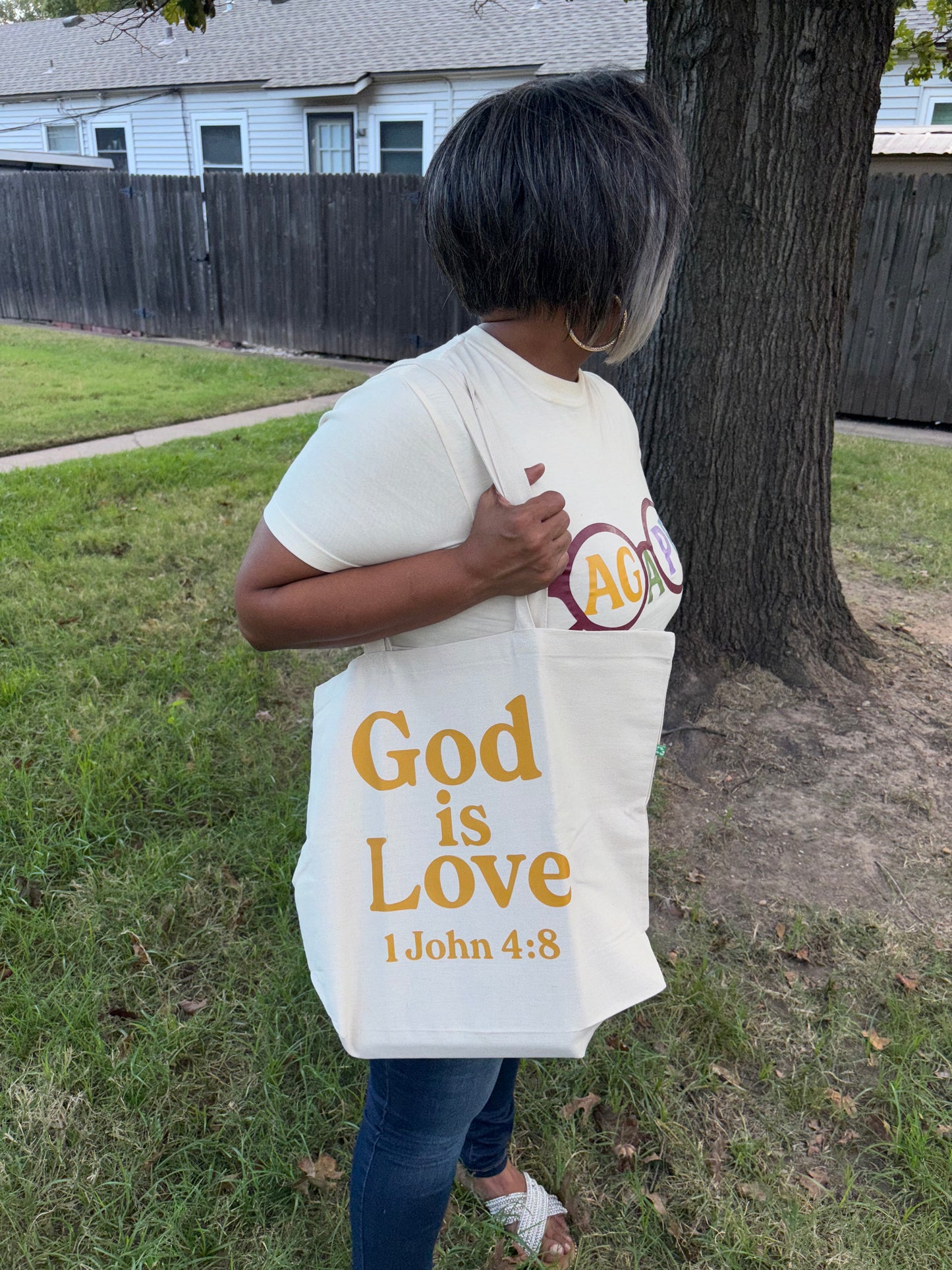 God is Love ~ Oversized Tote