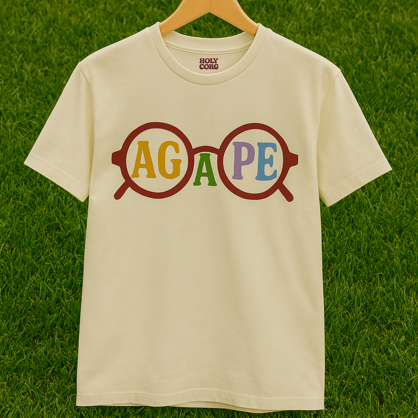 Agape Lens ~ Vintage Ivory Tee