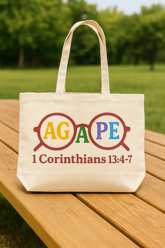 Agape Lens ~ Oversized Tote