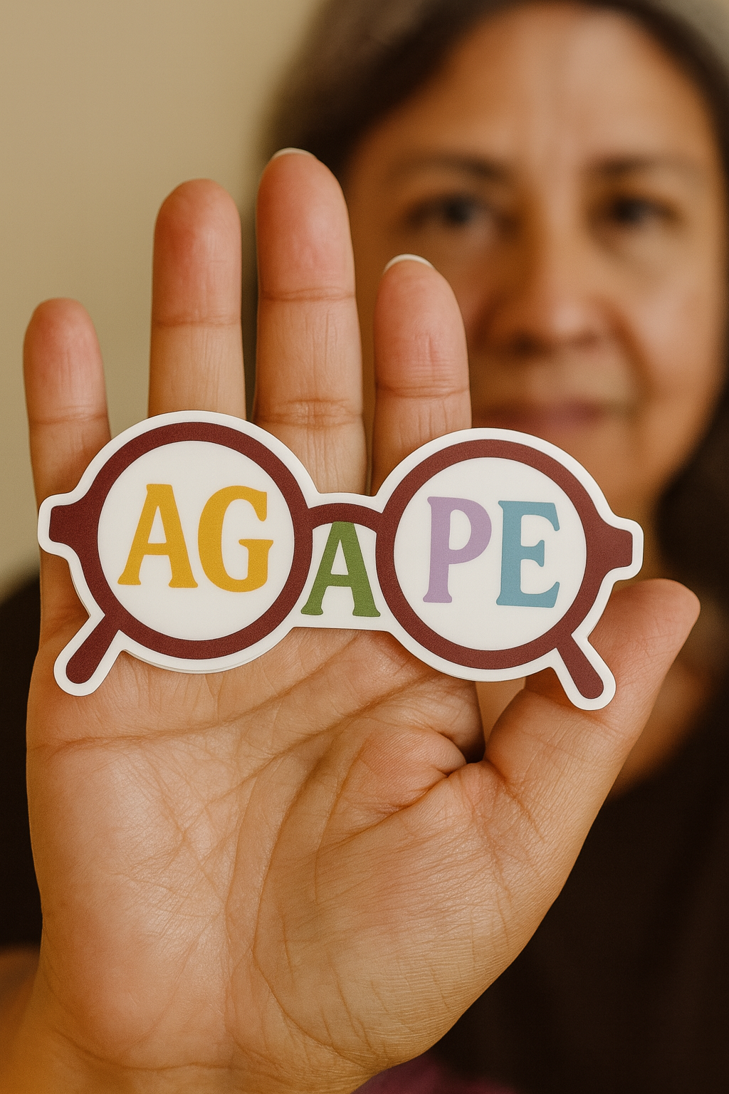 Agape Lens Sticker