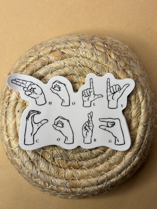 ASL Love from Rory's Heart Sticker
