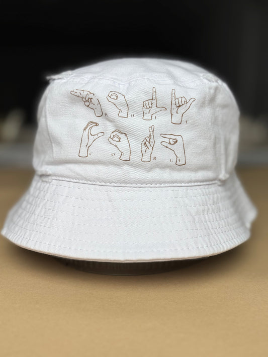 ASL Love from Rory's Heart ~ Classic Edition Bucket Hat