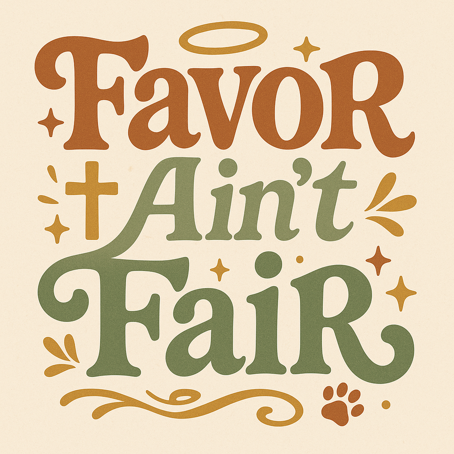 Favor Ain't Fair Sticker