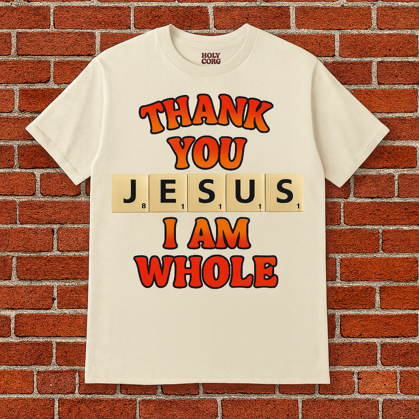 Thank You Jesus ~ Vintage Ivory Tee