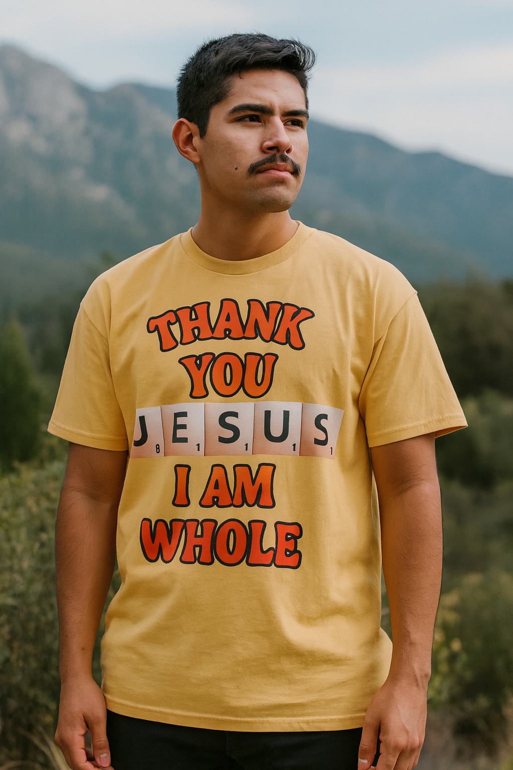 Thank You Jesus ~ Mustard Tee