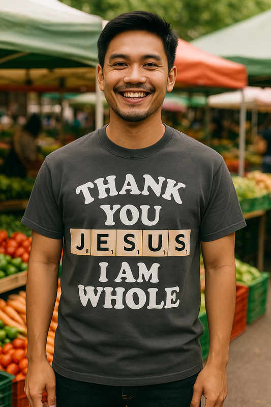 Thank You Jesus ~ Pepper Gray Tee